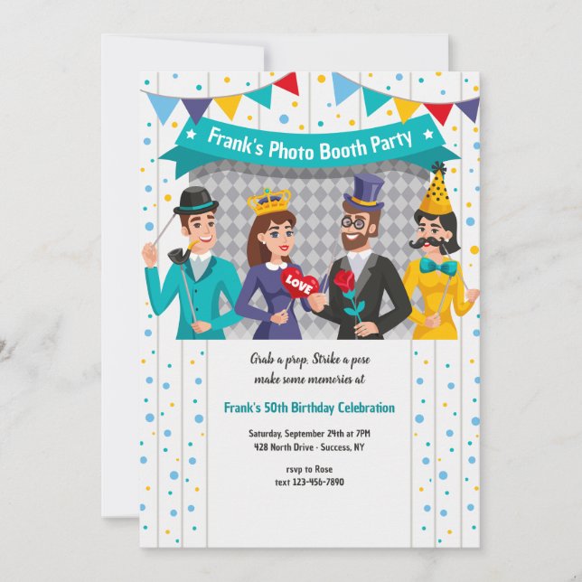 Photo Booth Party Invitation (Front)