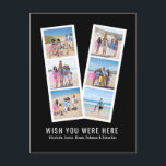 Photo Booth Personalised 6 Images and Text Postcard<br><div class="desc">Photo Booth Personalised 6 Images and Text 'wish you were here' postcard from Ricaso - easy add your own photographs and text</div>