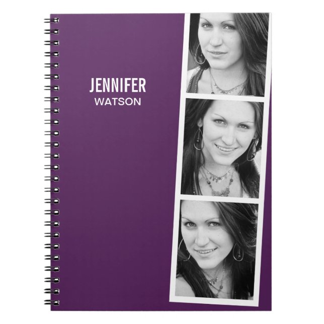 Photo Booth Personalised Notebook (Front)