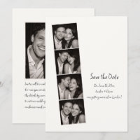 Photo Booth Strip Handwritten Minimal Wedding Fun