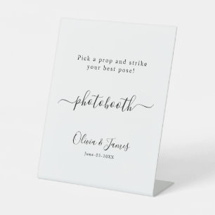 Photo Booth Wedding Sign Template,