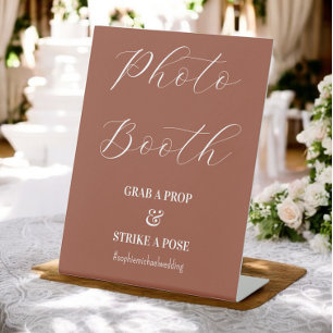 Photo Booth Wedding Terracotta Sign