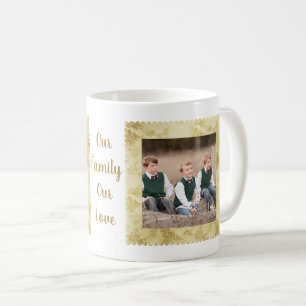 Photo Border Frame Gold Colour Coffee Mug