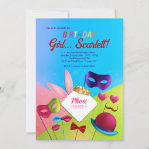 Photo Both Birthday Party Invitations