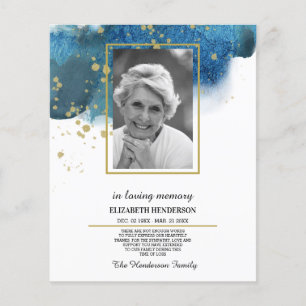 PHOTO Budget Sympathy In Loving Memory. Flyer