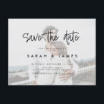 Photo Budget Wedding Save the Date Announcement Postcard<br><div class="desc">A simple modern wedding save the date card. Personalise this minimalist design to have your photo,  personal details and message.</div>