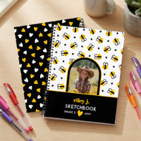 Photo Bumblebee & Yellow Hearts Kids Sketchbook