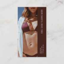 Photo Burgundy Bikini Barista Double Number Coffee