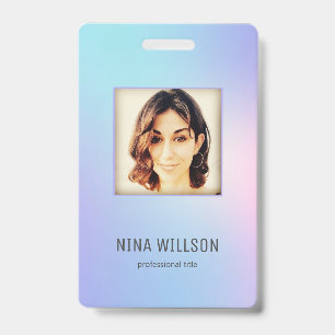 Photo Business ID Hologram Badge
