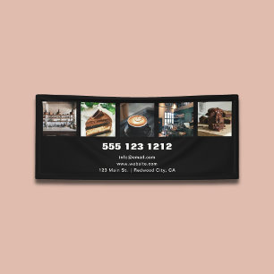 Photo Business Logo Minimalist Black Banner