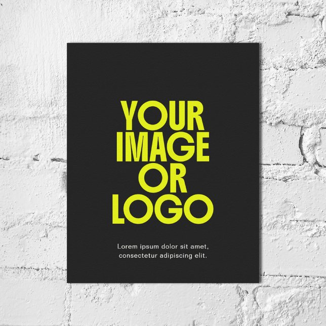 Photo Business Logo Simple Minimal Black Poster (Creator Uploaded)