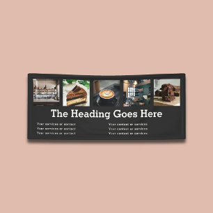 Photo Business Modern Slab Serif Minimalist Black Banner