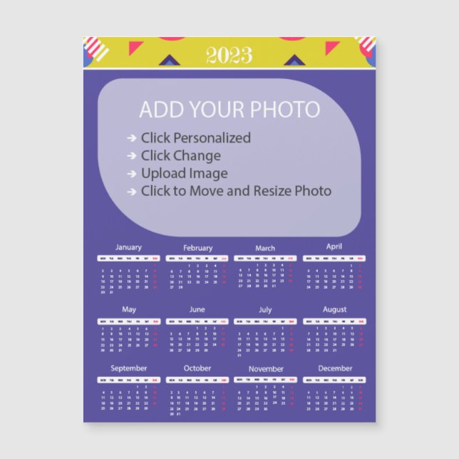 Photo Calendar (Front)