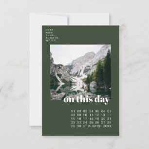 Photo & Calendar   Simple Typography Save the Date