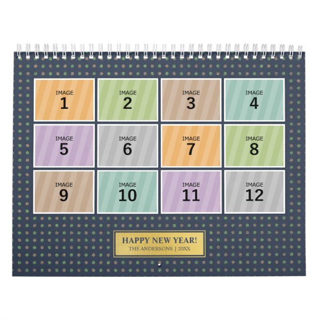 Photo Calendar Template Custom Family Picture (Cover)