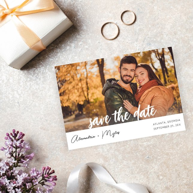 Photo & Calligraphy 4 MOD Save the Date Invitation (Creator Uploaded)