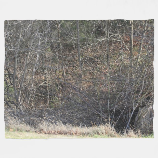 PHOTO CAMO #25 FLEECE BLANKET (Front (Horizontal))