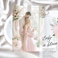 Photo Card for Vellum Baby Shower Invitation