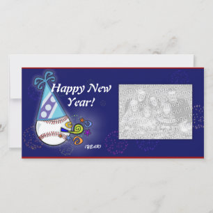 Photo Card - New Year Baseball