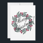Photo Card Personalise Merry Christmas Script<br><div class="desc">Merry Christmas photo card.  Personalise with your own photo and make it your own.</div>