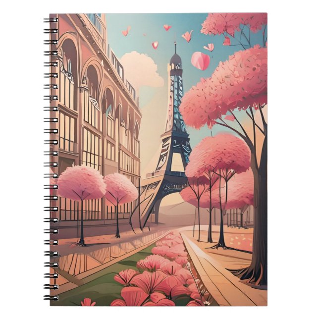 Photo Carnet Paris à Spirales - For Lovers Notebook (Front)
