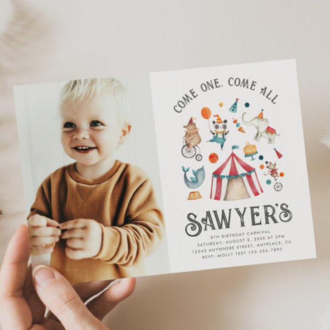 Photo Carnival Birthday Invitation | Circus (Creator Uploaded)