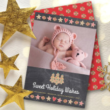 Photo Chalkboard Gingerbread Cookies Sweet Wishes