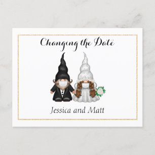 Photo Changing the Date Postcard With Fun Gnome