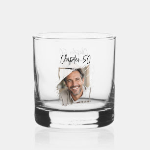 Photo Chapter 50 birthday Whiskey Glass