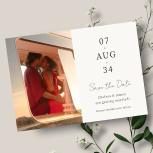 Photo Chic Minimalist Wedding Save the Date