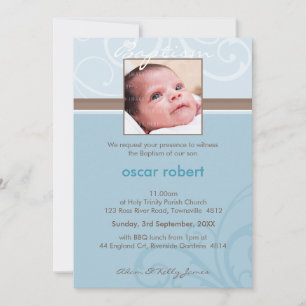 PHOTO CHRISTENING INVITES :: charity 6P
