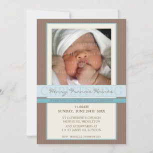 PHOTO CHRISTENING INVITES :: elegance 1