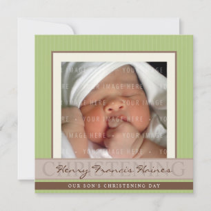 PHOTO CHRISTENING INVITES :: elegance 9SQ