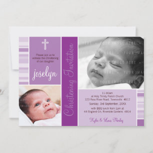 PHOTO CHRISTENING INVITES :: essence 2L