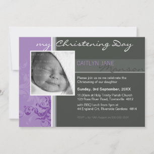 PHOTO CHRISTENING INVITES :: posh 3L