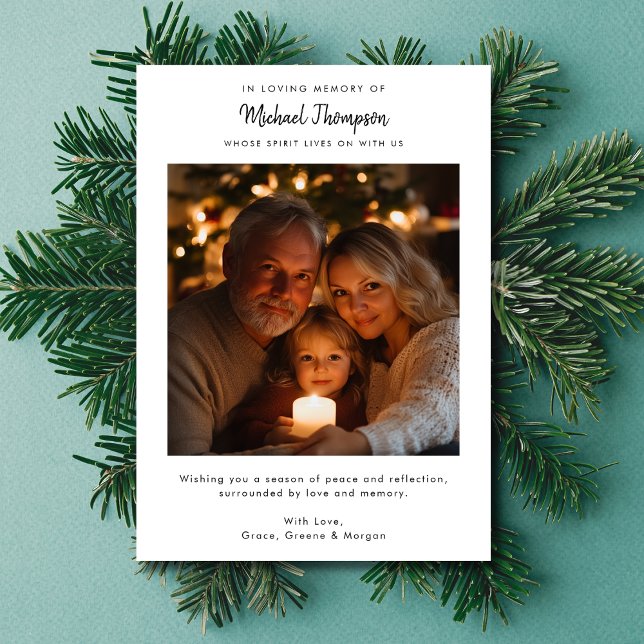 Photo Christmas Card After a Death In Family  (Creator Uploaded)