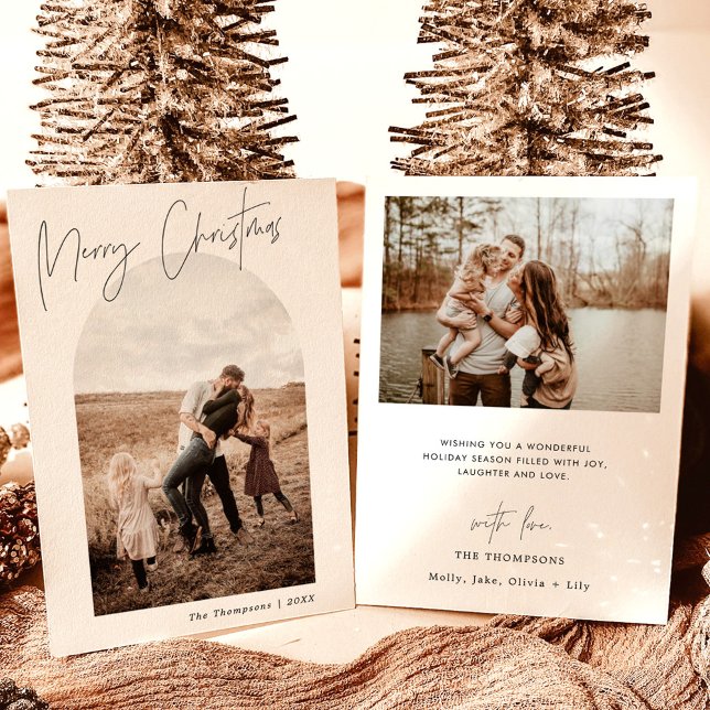 Photo Christmas Card | Arched Photo Holiday Card (Creator Uploaded)