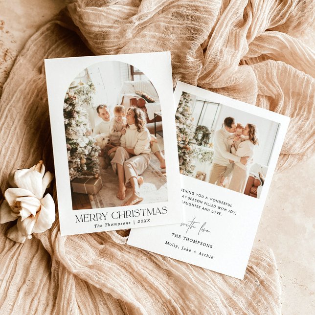 Photo Christmas Card | Arched Photo Holiday Card (Creator Uploaded)