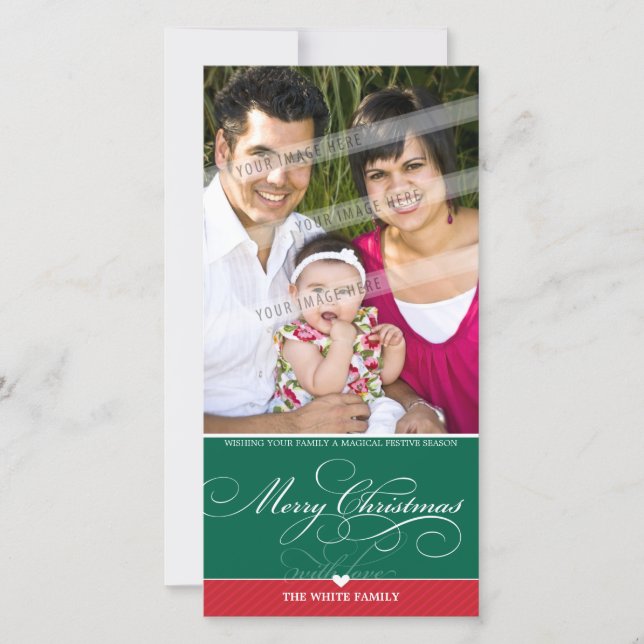 PHOTO CHRISTMAS CARD :: lovely type 2 (Front)