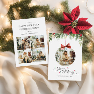 Photo Christmas Card Minimalist Boho Holiday Card