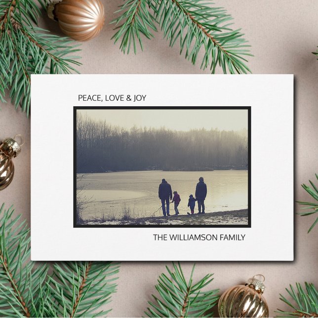 Photo Christmas Card Modern Minimalist (Creator Uploaded)