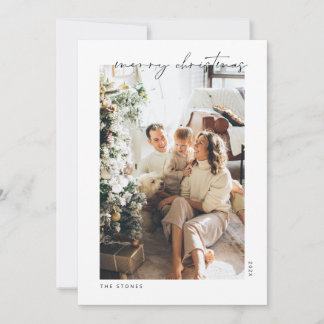 Photo Christmas Card White | Merry Christmas