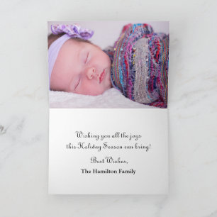 Photo Christmas Card with Snowmen - HAMbyWG