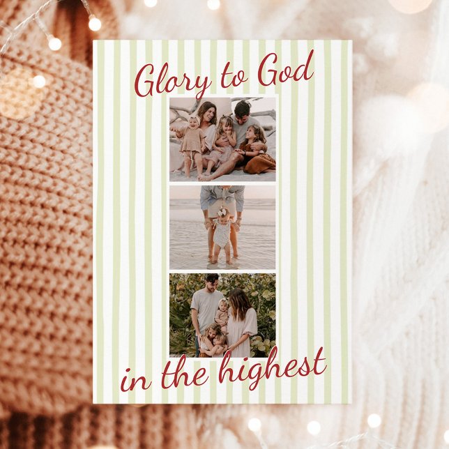 Photo Christmas Cards, Glory to God Religious Card (Creator Uploaded)