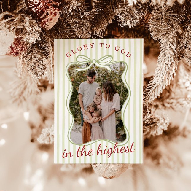 Photo Christmas Cards, Glory to God Religious Card (Creator Uploaded)