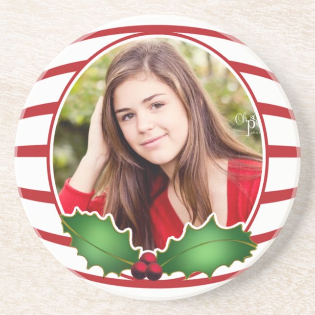 Photo Christmas Coaster (Front)