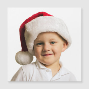 Photo Christmas Family Template Gift Magnetic Card