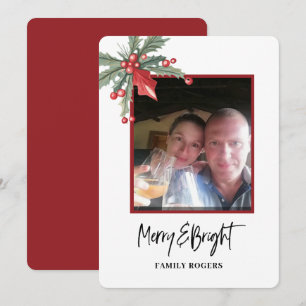 Photo Christmas Flat Holiday Card