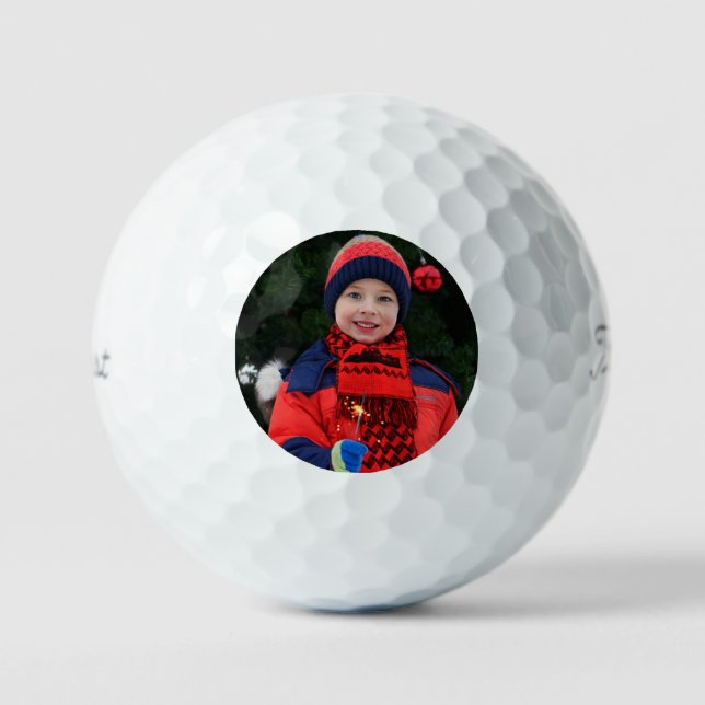 Photo Christmas Golf Ball Gift (Front)