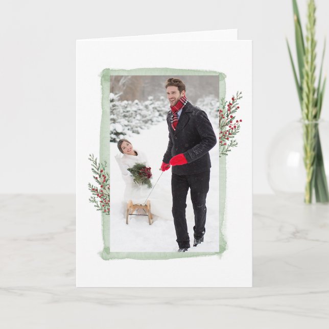 Photo Christmas Greeting Card (Front)